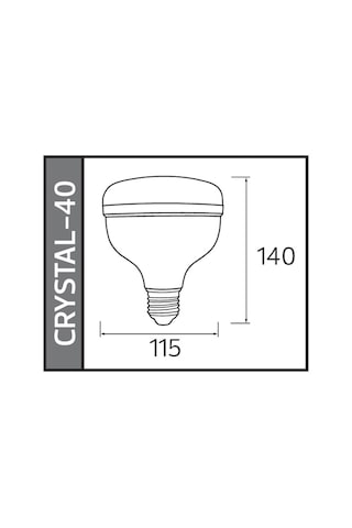 Horoz 40w Crystal-40 Led Torch Ampul 6400k