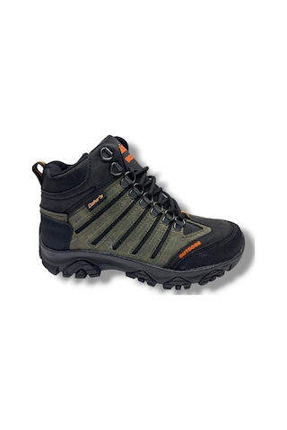 Dakırs 116-26 Deri Outdoor Kürklü Fermuarlı Çocuk Bot 36-39 Haki