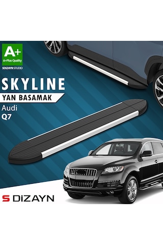 S-dizayn Audi Q7 Skyline Aluminyum Yan Basamak 213 Cm 2005-2015 A+ Kalite