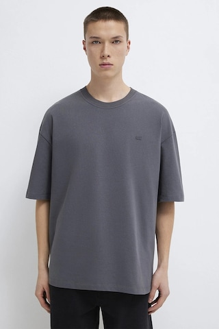 Mavi Erkek Oversize Bisiklet Yaka Basic T-shirt M0613188 Gri Gri