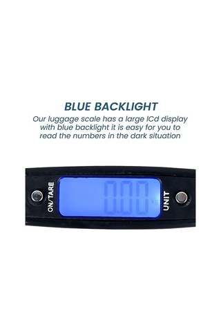 Wondernest Taşınabilir Siyah Dijital Bagaj Ölçeği 50kg Lichen Hg Siyah