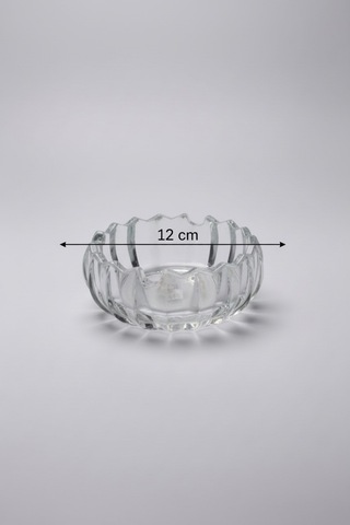 Modern Tasarım Şeffaf Cam Küllük Kül Tablası 12 Cm