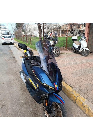 Motocam Rks Vieste 249 Ön Cam 2022-2026 Model 75cm Füme Renkli 4mm Uzun