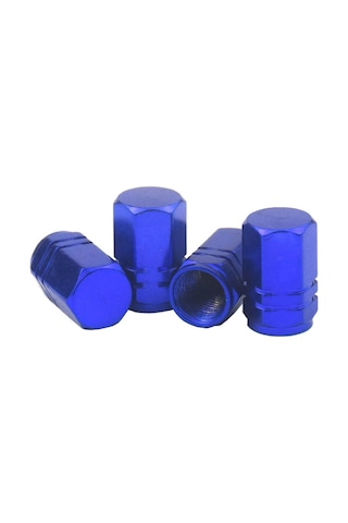 Teltree Mavi Alüminyum Lastik Valf Kapağı, Su Geçirmez, Preventif Korozyon, Evrensel Uyumlu: Araba, Suv, Bisiklet, Moto