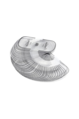 Shineyee 100 Adet Pet Mousse Kek Çevresi - Şeffaf, Su Geçirmez, Yiyecek Temelli, İngilizce Harf Desenli Yarı Dairesel Kek Sarmalama Aracı Diğer