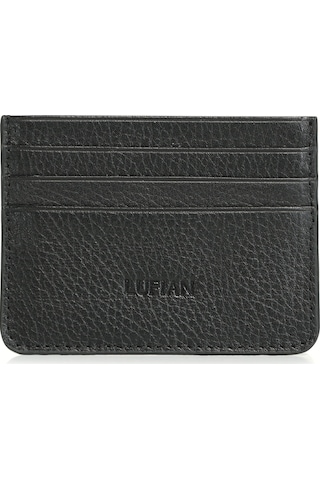 Lufian Alferd Erkek Deri Kartlık Siyah Siyah 112240008100100 Siyah