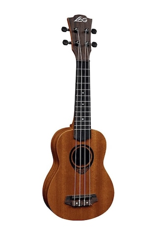 Lag Glu Tku10S Tiki Soprano Open Pore Natural Soprano Ukulele