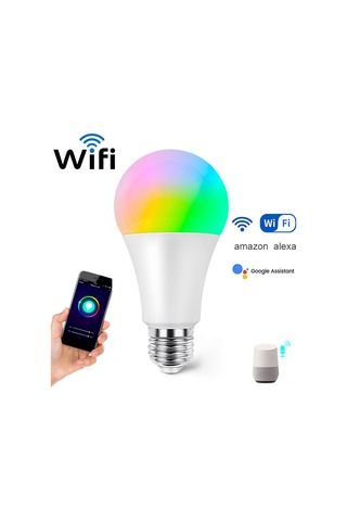 Qingmipy E27 Wifi Akıllı Ampul, Rgbcw Renk Ve Parlaklık Ayarlı, Alexa/google Home Ses Kontrolü, Smart Life Uygulaması İle Uzaktan Kontrol 10w-1000lm