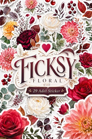 Çiçek Sticker Seti - 29 Adet Etiket Çıkartma Diğer Çiçek Sticker Seti - 29 Adet Etiket Çıkartma Diğer