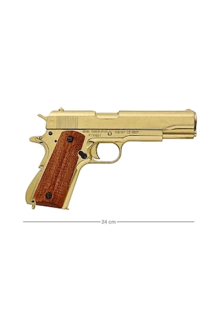 Denix Gold Automatic. 45 Pistol M1911a1, Usa 1911 Wwı & Iı