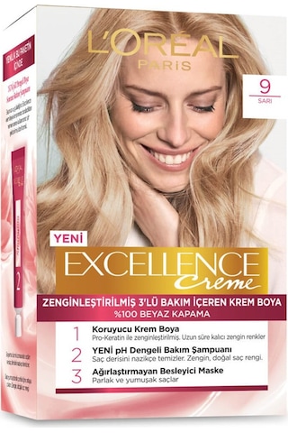 Loreal Paris Excellence Creme Saç Boyası 9 Sarı