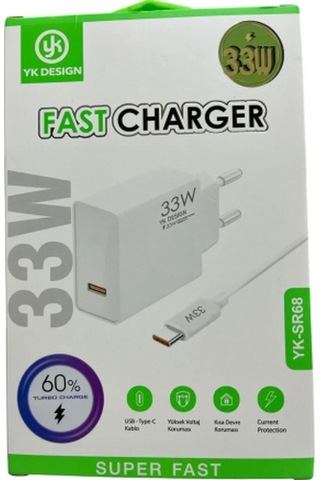 Usb Type-c 33w Şarj Aleti Yk-sr68 5324
