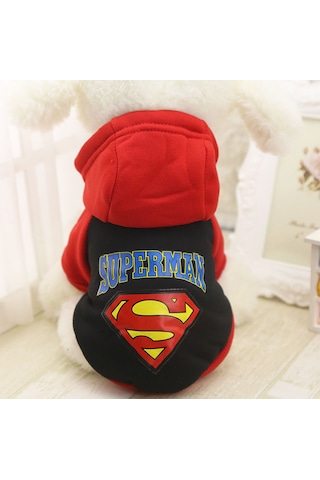 Köpek İçin Superman Polar Sweat Pet Kıyafet Kostüm