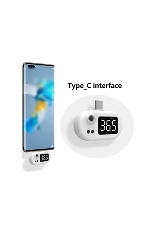 Vkemall Usb Akıllı Isı Ölçer - İos Uyumlu, Pil Gerektirmeyen, Portatif Entegre Telefon Enstrümanı