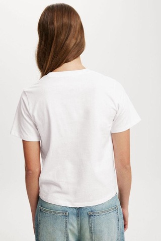 Seeh Beyaz Basic Kısa Kollu Kadın T-shirt Sh280