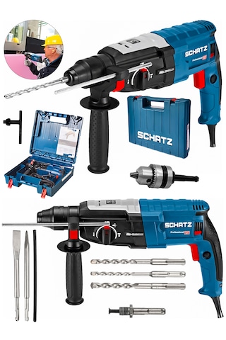 Schatz Profesyonel 850w Metal Şanzıman 2-28mm Kırıcı Delici Hilti Elektrikli Darbeli Matkap