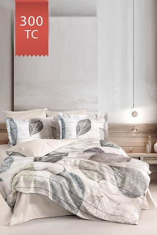 Varol Royal Saten 300tc Nevresim Takımı Çift Nevresimli Family Size - Folia Çok Renkli