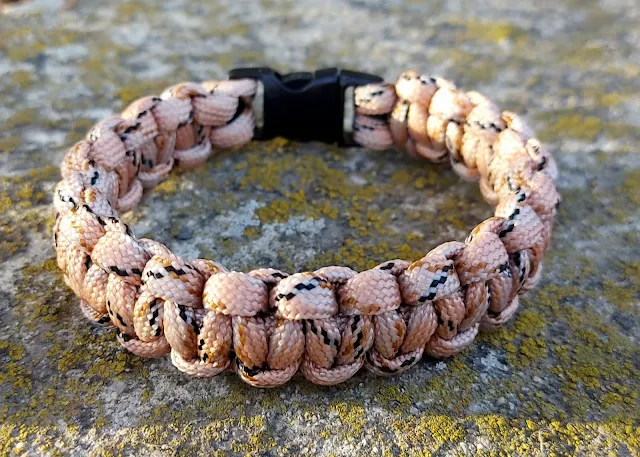 Yavruağzı Kırçıllı Paracord Bileklik Çok Renkli