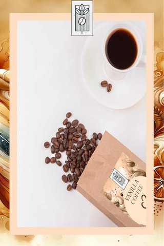 Vanilla Bean Coffee 200g, Vanilya Aromalı Çekirdek Kahve Çekirdek Kahve