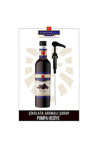 Simonelli Kahve Şurubu Çikolata Aromalı 70 CL + Pompa Sımonellı
