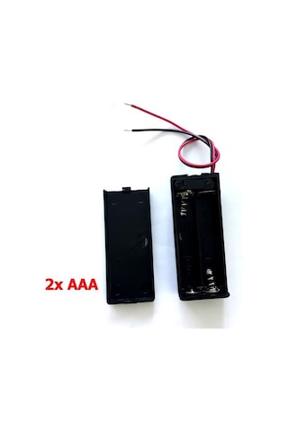 Electroon 2Xaaa Ince Kalem Pil Kutusu Kapaklı - 5Adet
