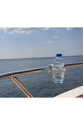 Plastik Bardaklık Portatif Bardak Tutucu 3'Lü Paket Beyaz