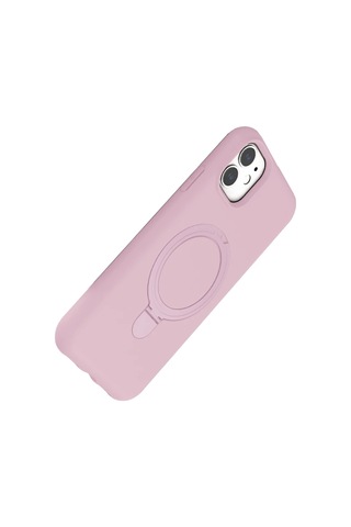 Apple Uyumlu iPhone 11 Regal Magsafe Standlı Kapak - Açık Pembe