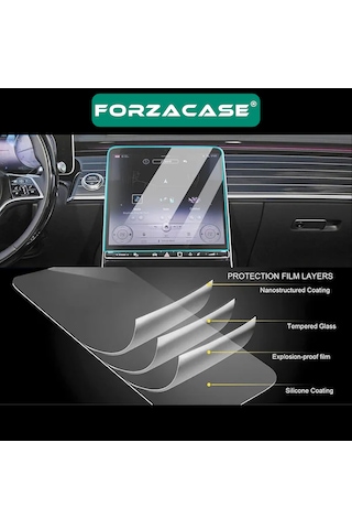 Forzacase 2in1 Tesla Model Y New Juniper Navigasyon Multimedya Uyumlu Nano Ekran Koruyucu Film - Fc1118 1