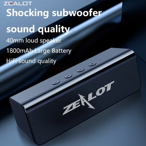 Willowhaven 2023 Zealot S31 10w Kablosuz Hoparlör Taşınabilir Ses Sistemi Siyah