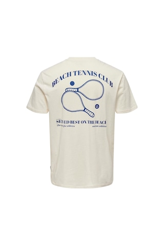 Only Erkek Beyaz T-shirt 22026062 Beyaz