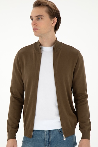 U.s. Polo Assn. Erkek Haki Hırka Triko 50298268-vr027 Haki