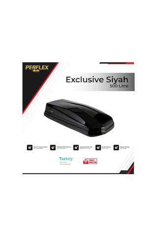Exclusıve Port Bagaj 500 Litre Desenli Parlak Siyah