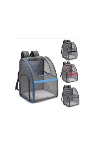 Tamamen Şeffaf Taşınabilir Kedi Sırt Çantası Siyah