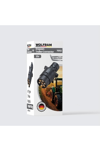 7'li N Tip Plastik Römork Fişi Erkek - Wolfram 70112