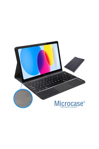 Apple Uyumlu iPad Air (5.Nesil)Bluetooth Touchpad Klavye+Mouse+Kılıf -BKK7
