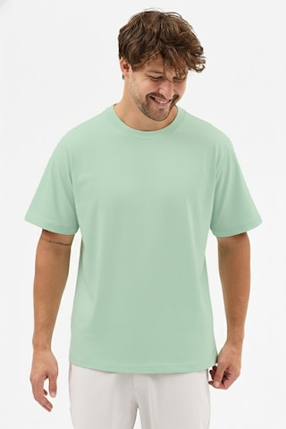 Goffra Erkek Premium Kalite Yoğun Dokulu Pamuklu T-shirt Yeşil M101-r0220-07 Yeşil