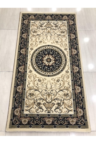 Saray Halı Klasik 11105 R 80X150 Krem Lacivert Küçük Ölçü Halı !