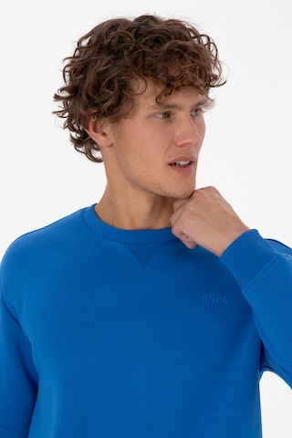 U.S. Polo Assn. Erkek Comfort Fit Bisiklet Yaka Şardonlu Saks Basic Sweatshirt 50313757-VR032