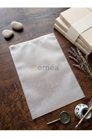 10 Lu Fermuarlı Organizer Çanta Seti 20x30 Cm Çok Amaçlı Makyaj, Seyahat Ve Düzenleme Çantası Şeffaf