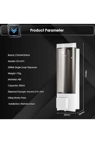 Chuangdıan Manuel El Sabunluk İle Çift Taraflı Köpük,beyaz Diğer