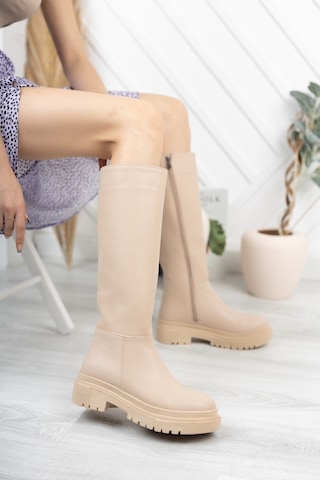 Park Moda Parkmoda Kbt122 Kadın Çizme Ten Ten
