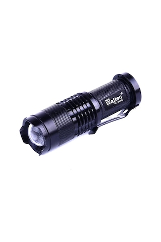 Güçlü Şarjlı Pilli El Feneri Wt-304 Açık Gri