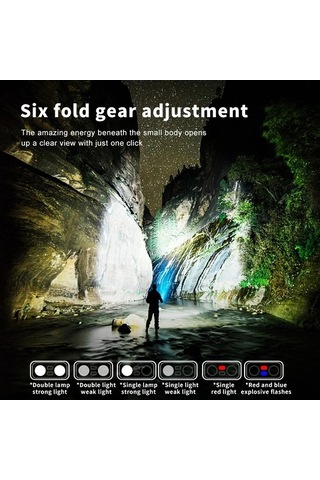 Maoyaya Yüksek Parlaklık Edc El Feneri 90 Derece Dönebilir Mini Fener 6 Modelli