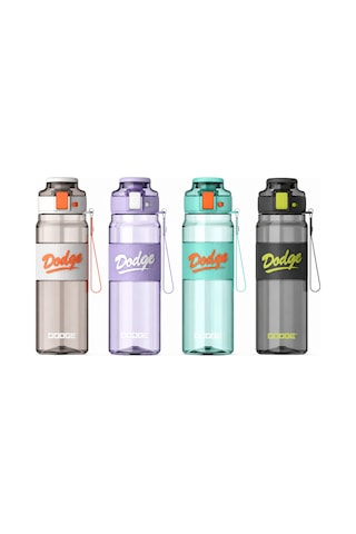 Dodge Silikon Kemerli Trıtan Matara Siyah 850 Ml.