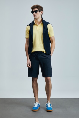 Lufian Erkek Polo Yaka T Shirt 111040206 Sarı Sarı