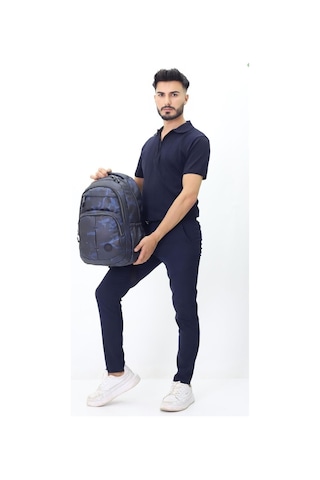 Ergonomik Ve Dayanıklı Su Geçirmez Okul Çantası Hafif, Şık Ve Geniş Hacimli Sırt Çantası Oklç001 Gri