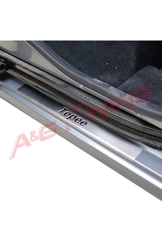 Peugeot Partner Tepee Krom Kapı Eşiği 2008 Üzeri Paslanmaz Çelik N11.3412