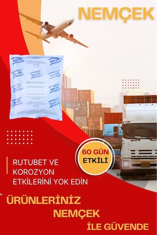 Nemçek Nem Alıcı Rutubet Giderici Küf Önleyici Koku Giderici Nem Emici Askısız 750 Gr 3 Paket Avantaj Paketi