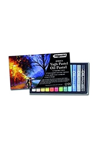 Yağlı Pastel Boya Seti 12 Renk Genel