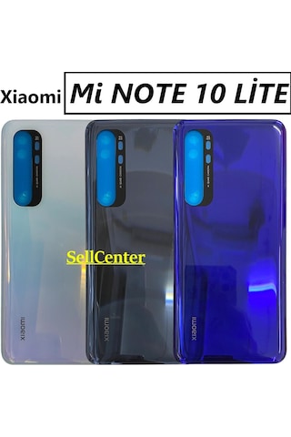 Xiaomi Mi Note 10 Lite Arka Kapak Pil Batarya Kapağı (Cam)